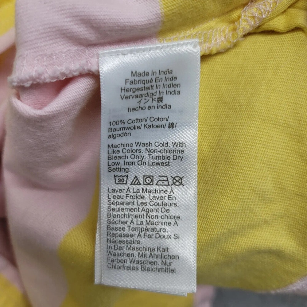 J.Crew Sweatshirt Womens Small Pink Yellow Stripe Pullover Turtle Neck Casual - Picture 11 of 16